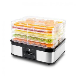 Deshidrator SG500 ELDOM, ELIN food dehydrator, five layers, 32 cm diameter trays, temperature control 40-70, timer, display LCD, 245W, air blow, 30x23 trays