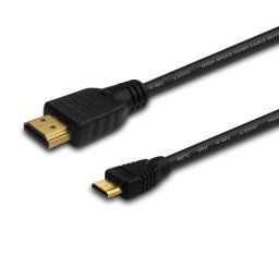 Savio CL-09 HDMI cable 1.5 m HDMI Type A (Standard) HDMI Type C (Mini) Black
