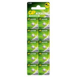 Baterie GP Batteries, butoni (AG1/LR60/LR620) 1.5V alcalina, blister 10 buc. "GP164F-2C10" "GPPBA164F004" - 645261 (include TV 0.1lei)