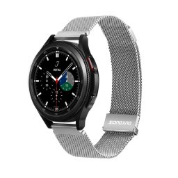 Magnetic Strap Strap for Samsung Galaxy Watch / Huawei Watch / Honor Watch / Xiaomi Watch (22mm Band) Magnetic Band Silver (Milanese Version)
