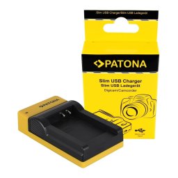 Patona Slim micro-USB incarcator pentru Nikon EN-EL12, Coolpix AW100, AW1100, S6300, S8000, S9500