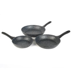 Tigai si seturi Salter BW06235S1BRMFOB Megastone 3-Piece Frying Pan Set - 20/24/28cm