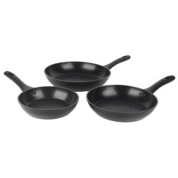 Tigai si seturi Salter BW08773 Geo Hex 3-Piece Fry Pan Set - 20/24/28cm