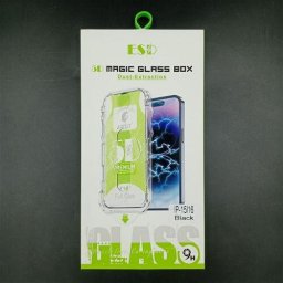 [NoName] iPhone 15/16 Screen Protector Tempered Glass 9H with installation frame Transparent