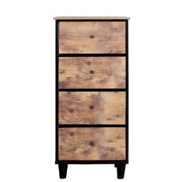 Mobilier interior COMODA 4 SERTARE TEXTILE / 45X30X94CM - VINTAGE/NEGRU