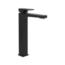 Baterie lavoar inalta Villeroy&Boch Architectura Square, cu ventil click-clack, negru mat