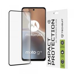 Folie de protectie Ecran Techsuit pentru Motorola Moto G32, Sticla Securizata, Full Glue, 111D, Neagra