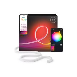 Philips Hue NEON bandă LED RGBW dimabilă pentru exterior, 10 m, 30 W, 230 V, 2200-6500 K, IP67