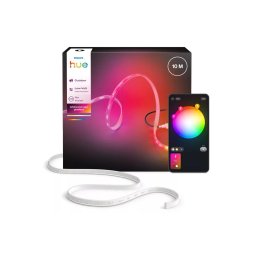 Philips Hue Flux bandă LED RGBW dimmabilă pentru exterior, 10 m, 30 W, 230 V, 2200–6500 K, IP67