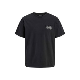 JACK & JONES T-Shirt Jornantucket Script Chest 12290859 C-N10 black