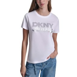 DKNY T-Shirt DJ6T1746 C5L white/silver/silver