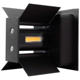 Aplica Perete Exterior Led, 6W, 515 lm, IP65, 100 x 100 x 100 mm, Negru, Modee