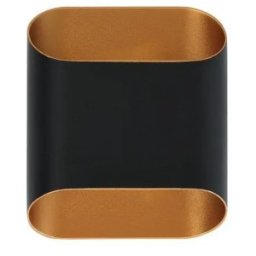 Aplica Perete Exterior Layla-2, 2 x 1W, 160 lm, 4000K, IP54, Negru Auriu, Well