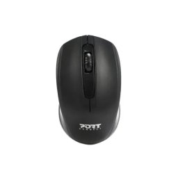 Mouse Wireless PORT DESIGNS OFFICE | 3 butoane, 1000DPI, Negru/Verde