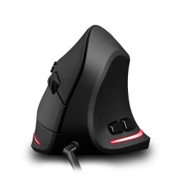 Mouse Media-Tech MT1122 | 5 Butoane, Vertical, Iluminat, Negru