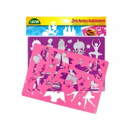 Şabloane pentru desen cu 2 piese - zâne şi prinţese