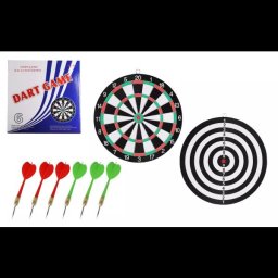 Darts cu două fețe - 38 cm, cu 6 săgeți
