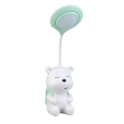 Lampa de birou cu LED forma ursulet RD C138 cu suport creioane si ascutitoare