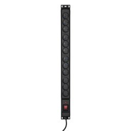 Prelungitor COMBO 12 socket power strip 5m black