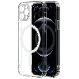 Husa Husa TPU OEM MagSafe Magnetic pentru Apple iPhone 12 Pro, Transparenta