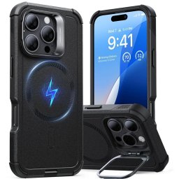 Husa Husa pentru iPhone 16 Pro - ESR Cyber Armor Kickstand - Black