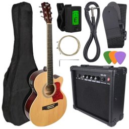 Set chitara electro-acustica + amplificator EAG SET NT, 20 W, Maro