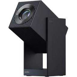 Videoproiector Wanbo Cube 2 Pro culoare albastra luminozitate 500 ANSI Android TV 11 gimbal integrat imagine clara si stabila ideal pentru filme jocuri si prezentari multimedia acasa sau la birou