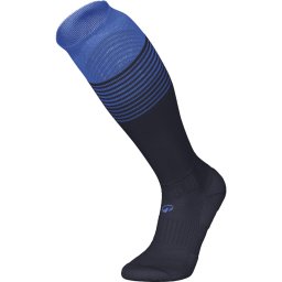 Șosete lungi de fotbal VIRALTO Bleumarin cu dungi albastre copii
