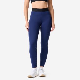 Colanți de sport talie elastică, Bleumarin, Damă