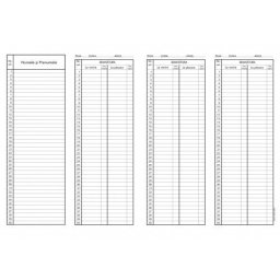 Condica de prezenta, format A4, 100 coli/carnet