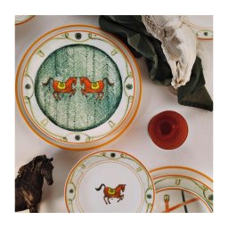 Set de masă din porțelan, 24 piese, multicolor