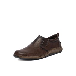 Pantofi Bărbați Rieker 05264-26 Slip-on Maro - Piele Naturală - Confort Lat