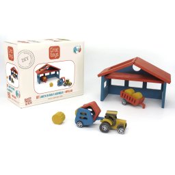 Set de constructie ferma cu tractor nathan, croc toys