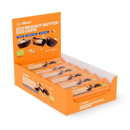 GymBeam BIO Cupe cu unt de arahide 12 x 39 g