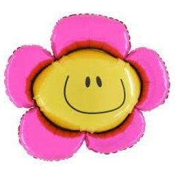 Balon folie mini figurina floare 30 cm