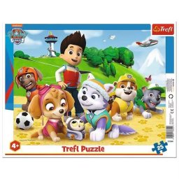 Trefl: Paw Patrol în căutarea urmelor - puzzle cu chenar cu 25 piese