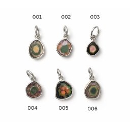 Pandantiv Turmalina Pepene (Watermelon) Neregulata 13-15 x 5-8 x 2-3 mm Argint 925 cadou elegant 1 Buc