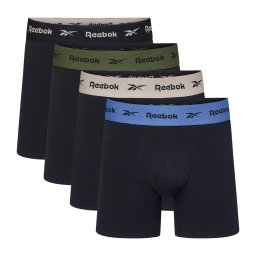Set de 4 boxeri din bumbac negru, bărbați