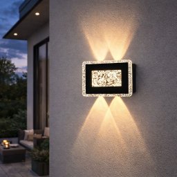 Aplica LED Exterior 6W Ice Frame, lumina calda