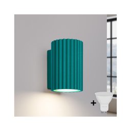 Brilagi - Aplica LED de perete CRESTO 1xGU10/10W/230V 10 cm turcoaz