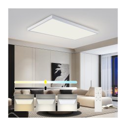 Brilagi-LED Lampă LED reglabilă pentru baie FRAME SMART LED/96W/230V IP44 albă + telecomandă