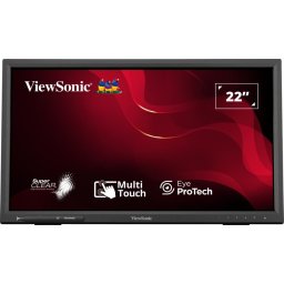 Monitor Tactil VIEWSONIC TD2223-2 | 22", IPS, Full HD, 75Hz, Negru