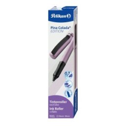 Roller Pina Colada Edition 0.7 mm, Corp Striat, Ambidextru, 1 Rezerva Albastra Inclusa , Mov Metalizat, Cutie Carton