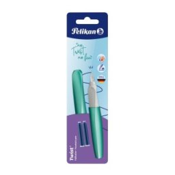 Stilou Twist Cold Alaska, Penita M, 2 Rezerve Albastre, Blister
