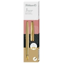 Stilou Jazz Noble Elegance, Yellow Gold + Patron Cerneala, Cutie Tip Cadou