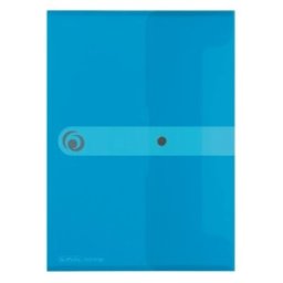 Mapa EOTG A4, 20 mm, PP, Inchidere cu Capsa, Albastru Transparent