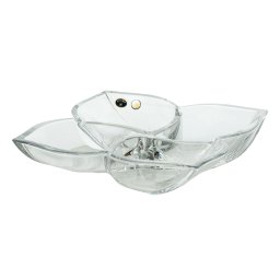 Platou cristal Bohemia compartimentat 35 cm