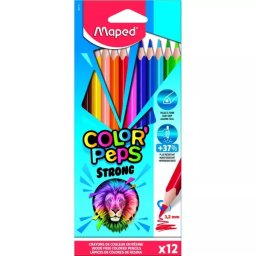 MAPED: Set creioane colorate Color Peps Strong - 12 buc.