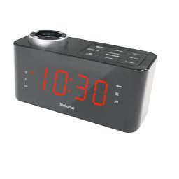 Radio cu ceas Digiclock 3, FM, Proiector, Functie snooze, 0.5W, Negru