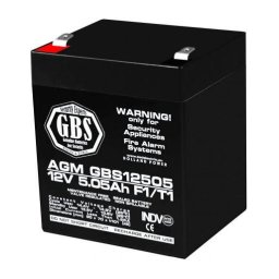 Acumulator 12V Sisteme Alarma, Dimensiuni 90 x 70 x 107 mm, Baterie 12V 5.05Ah F1